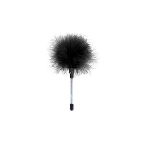 Plumeau noir très doux de caresses 